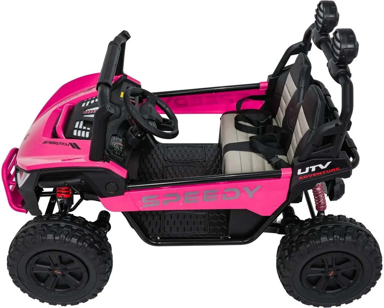 Masinuta electrica Ramiz Buggy Speedy 4x4 (Pink) - 5