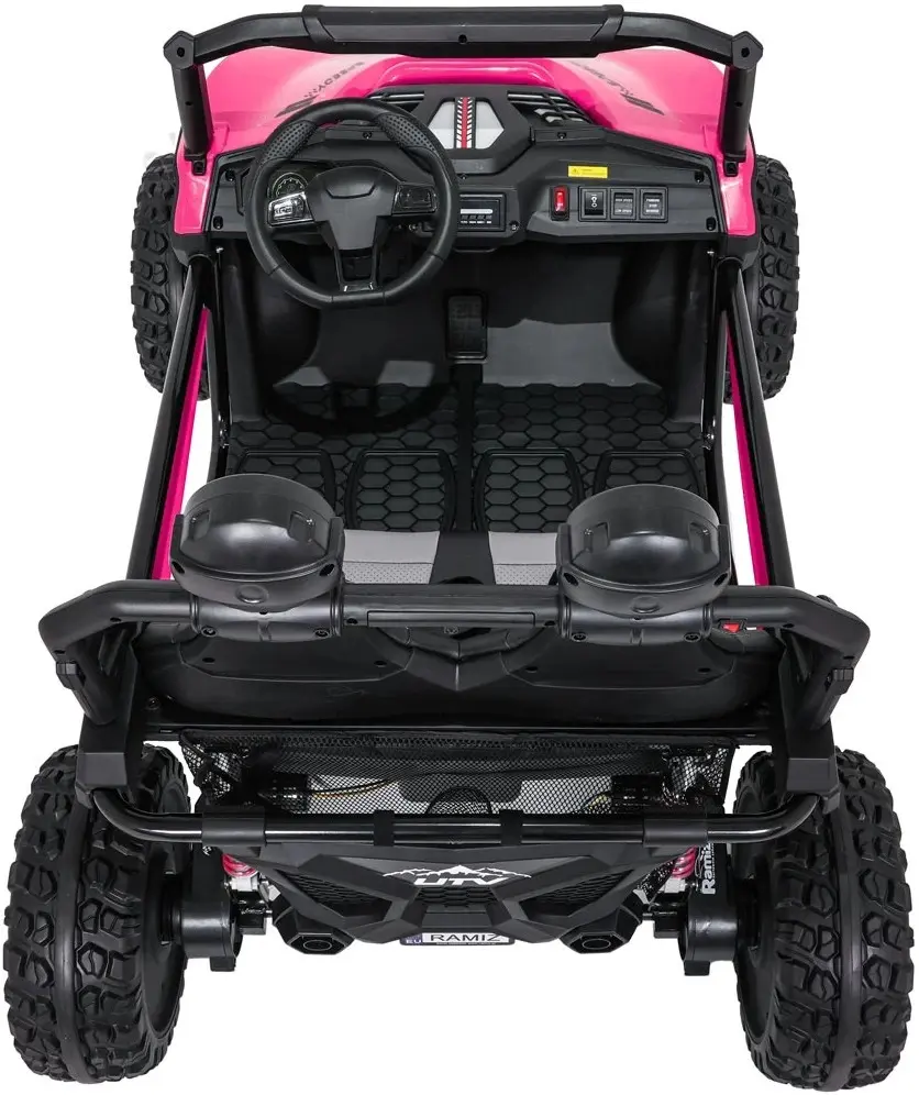 Masinuta electrica Ramiz Buggy Speedy 4x4 (Pink) - 9