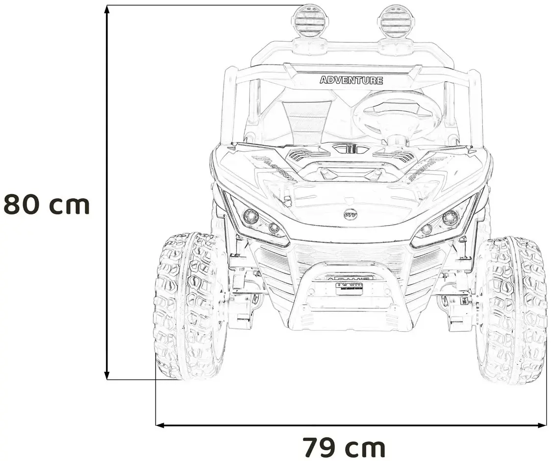 Masinuta electrica Ramiz Buggy Speedy 4x4 (Red) - 4