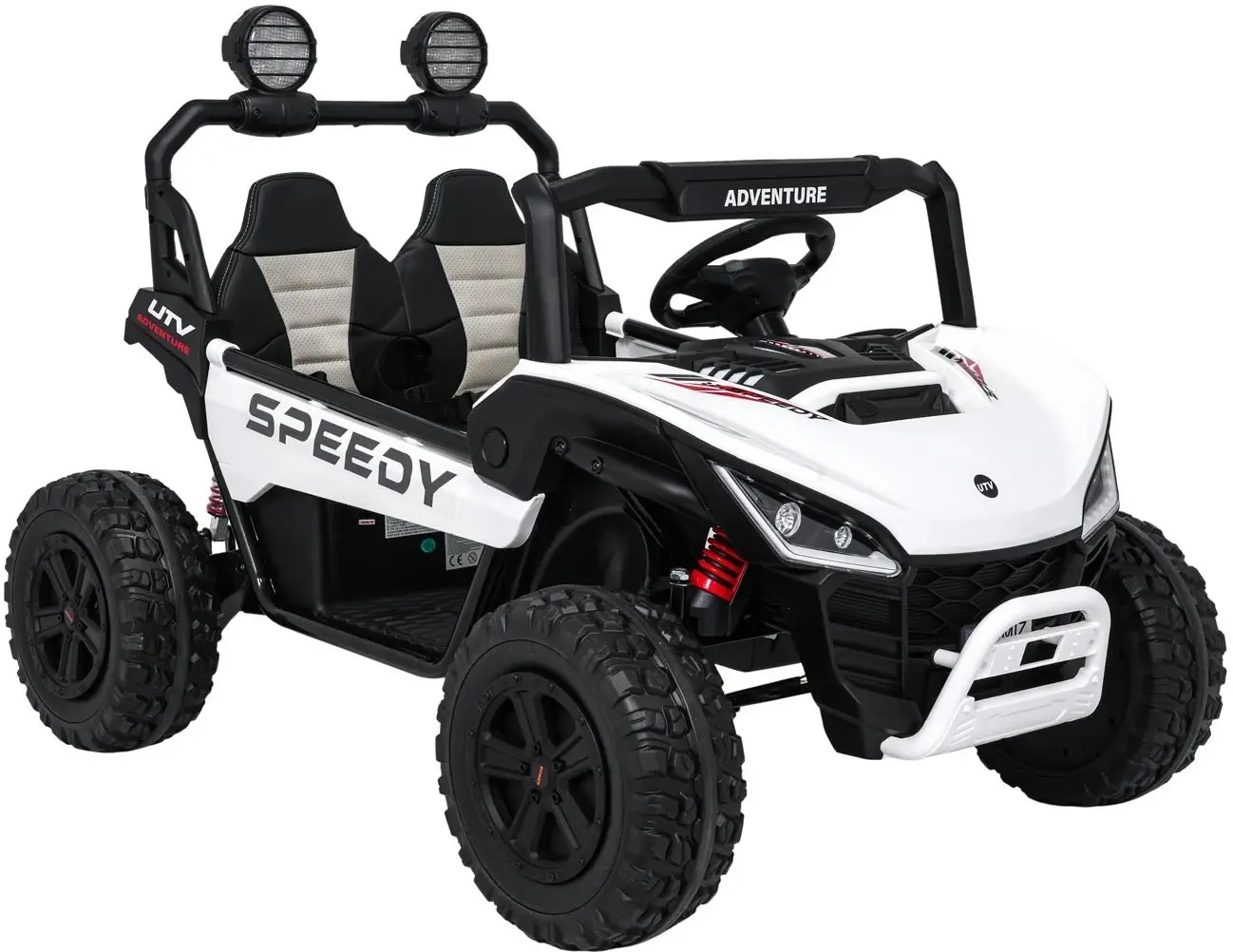 Masinuta electrica Ramiz Buggy Speedy 4x4 (White) - 3