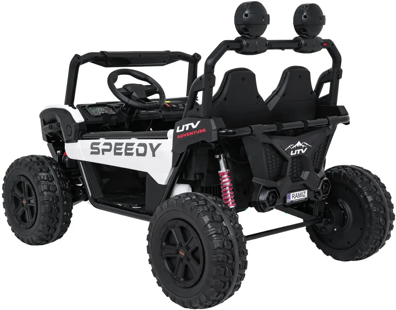 Masinuta electrica Ramiz Buggy Speedy 4x4 (White) - 6