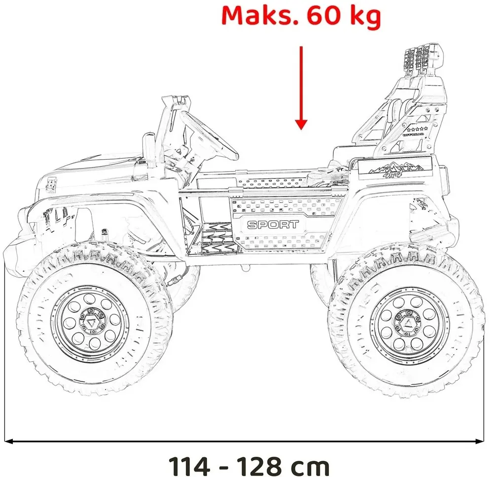 Электромобиль Ramiz Extreme Sport 4x4 (Red) - 16