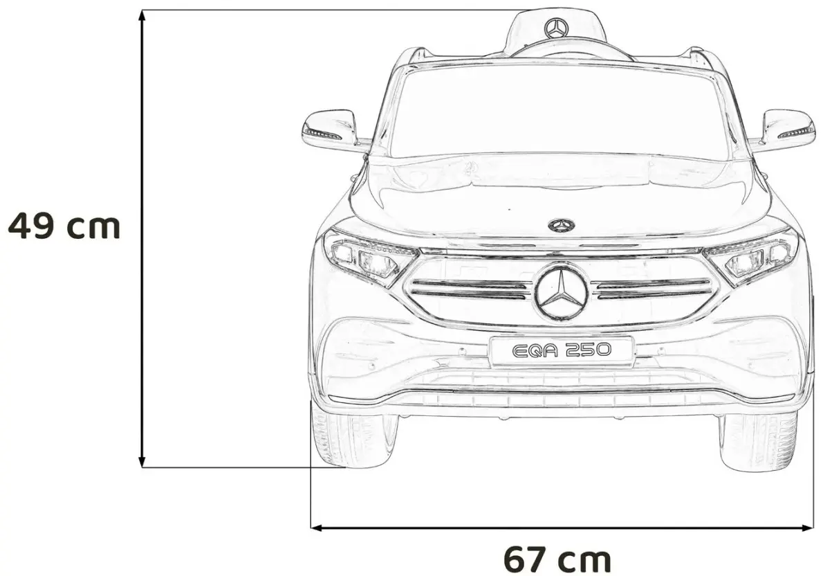 Masinuta electrica Ramiz Mercedes Benz EQA 250 (Black) - 4