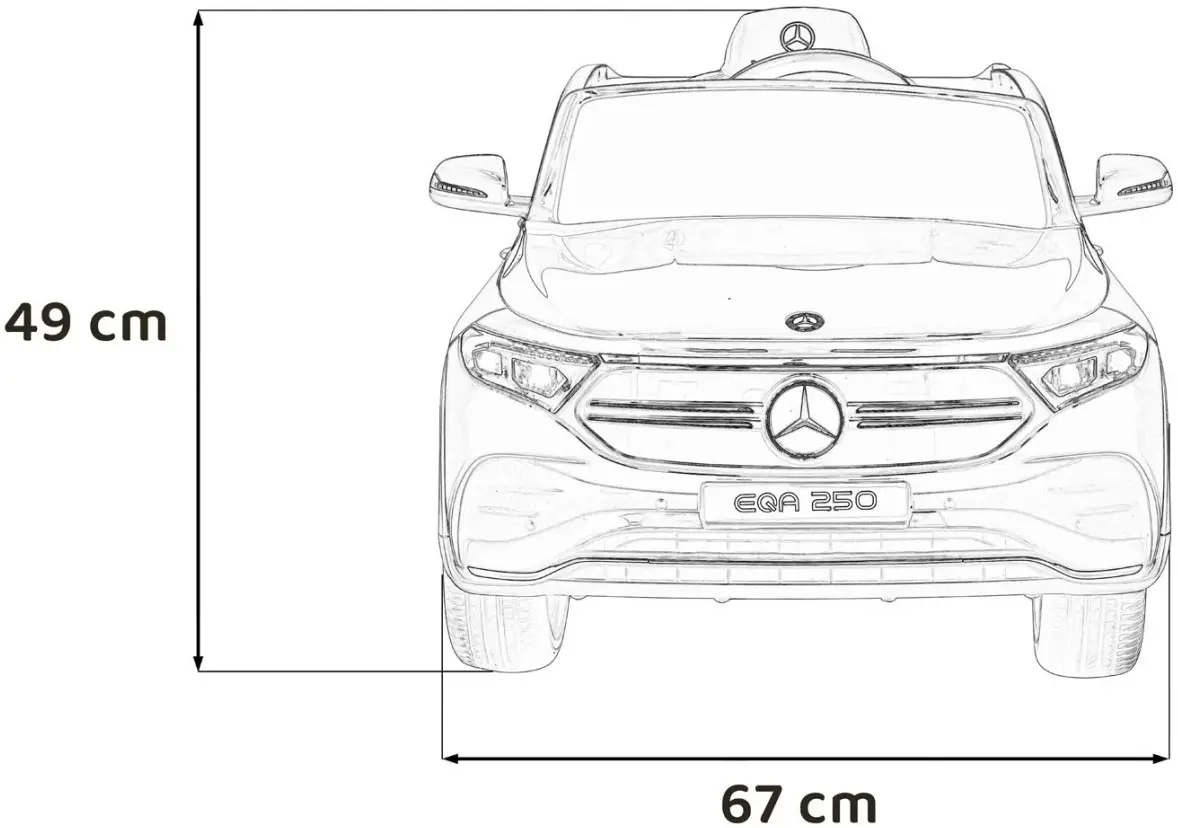 Masinuta electrica Ramiz Mercedes Benz EQA 250 (White) - 14