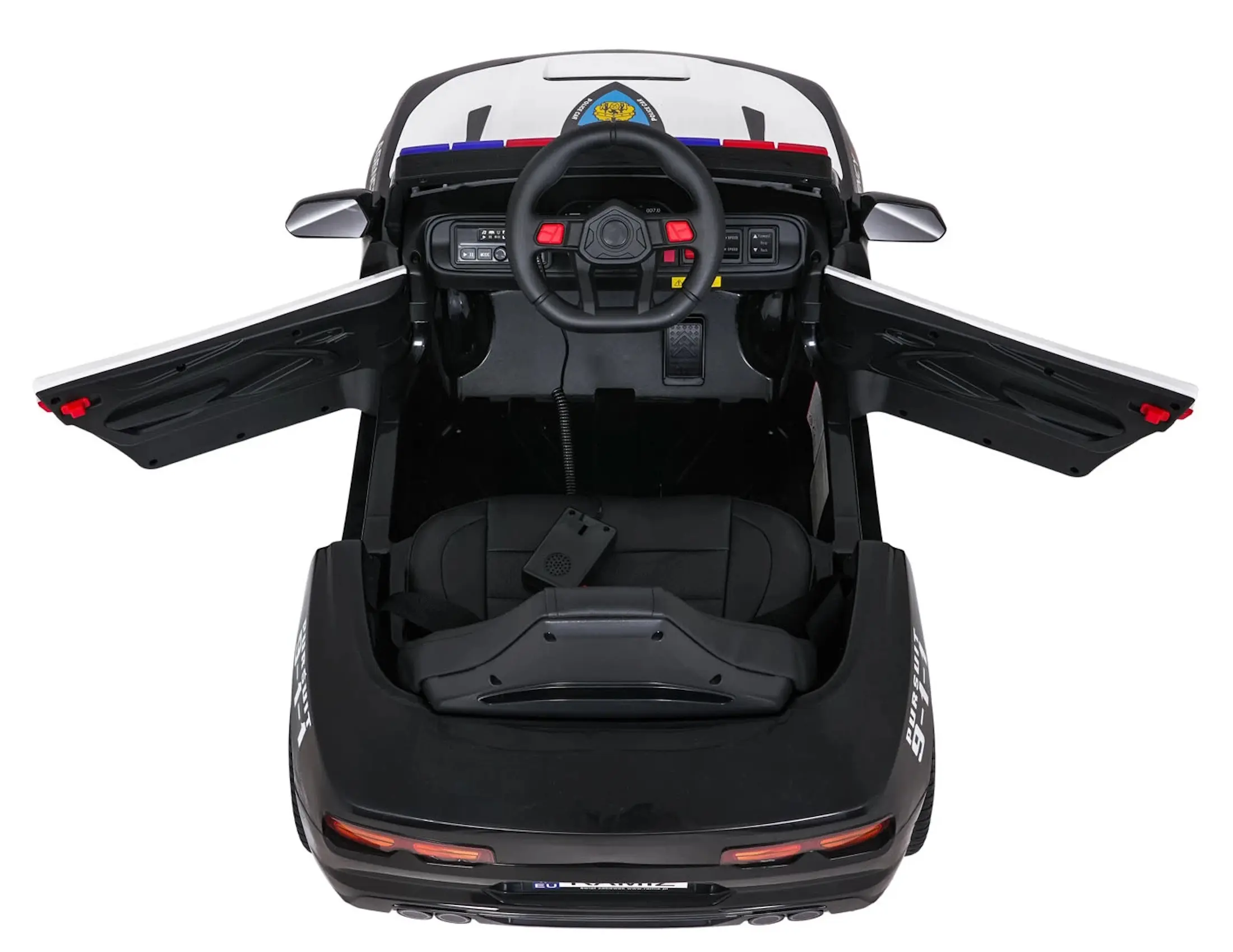 Masinuta electrica Ramiz Police 911 Agency (Black) - 5