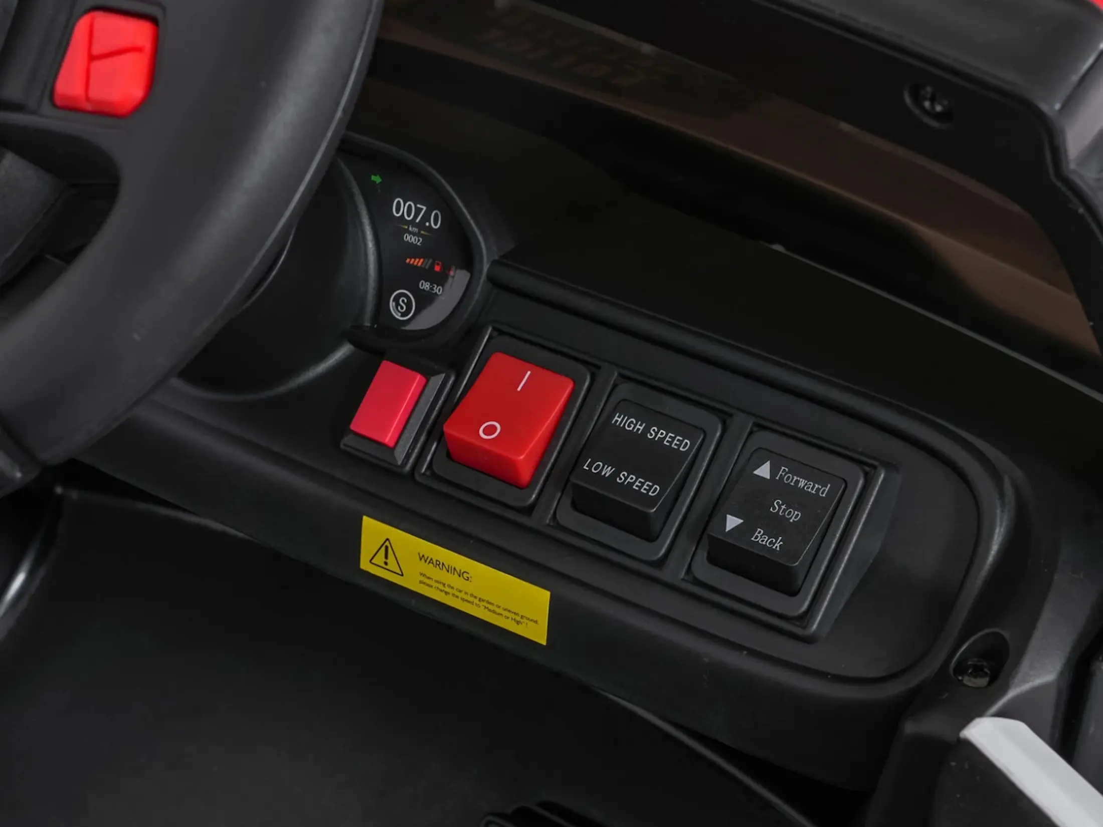 Masinuta electrica Ramiz Police 911 Agency (Black) - 6