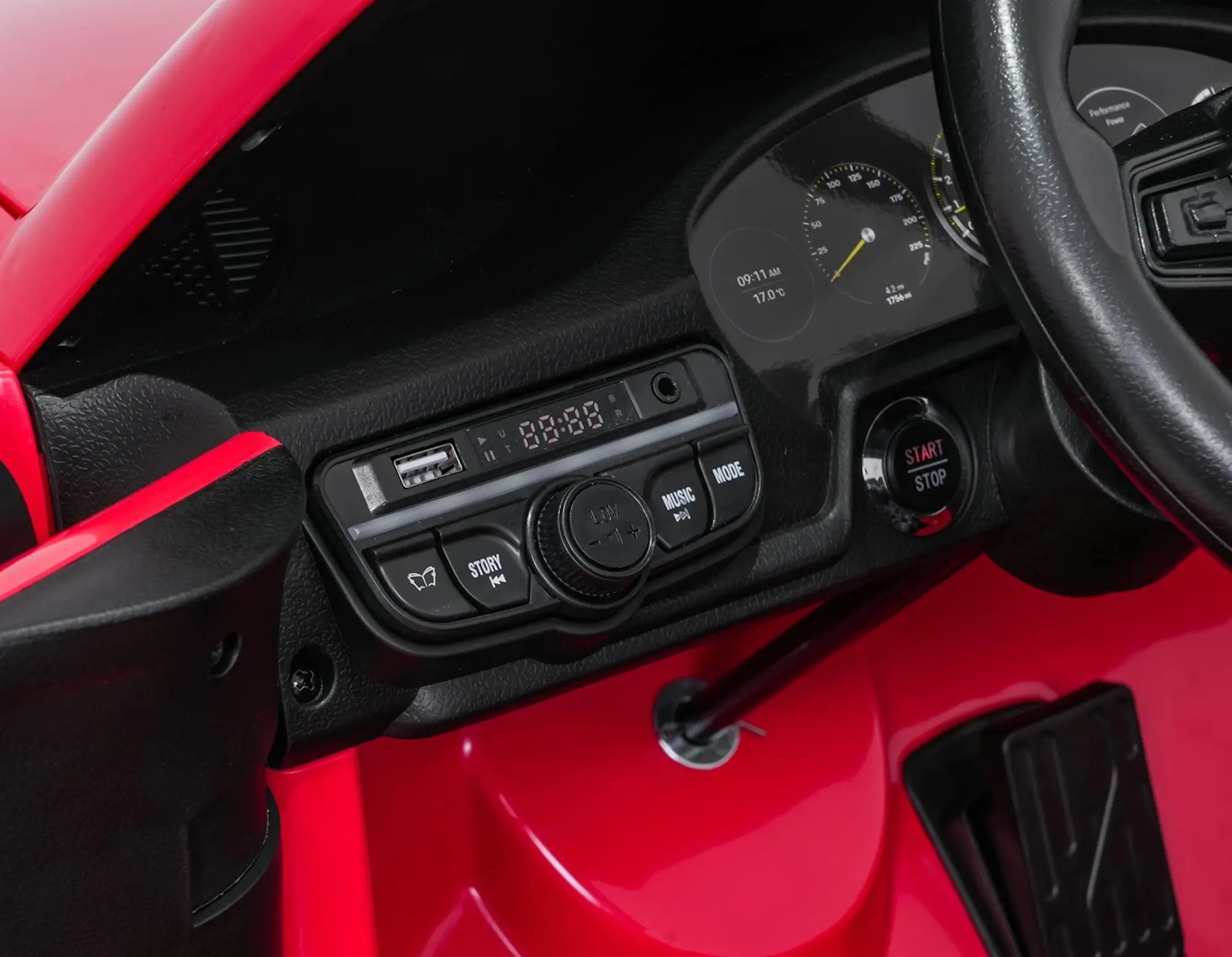 Masinuta electrica Ramiz Porsche 911 GT 3 Strong (Red)