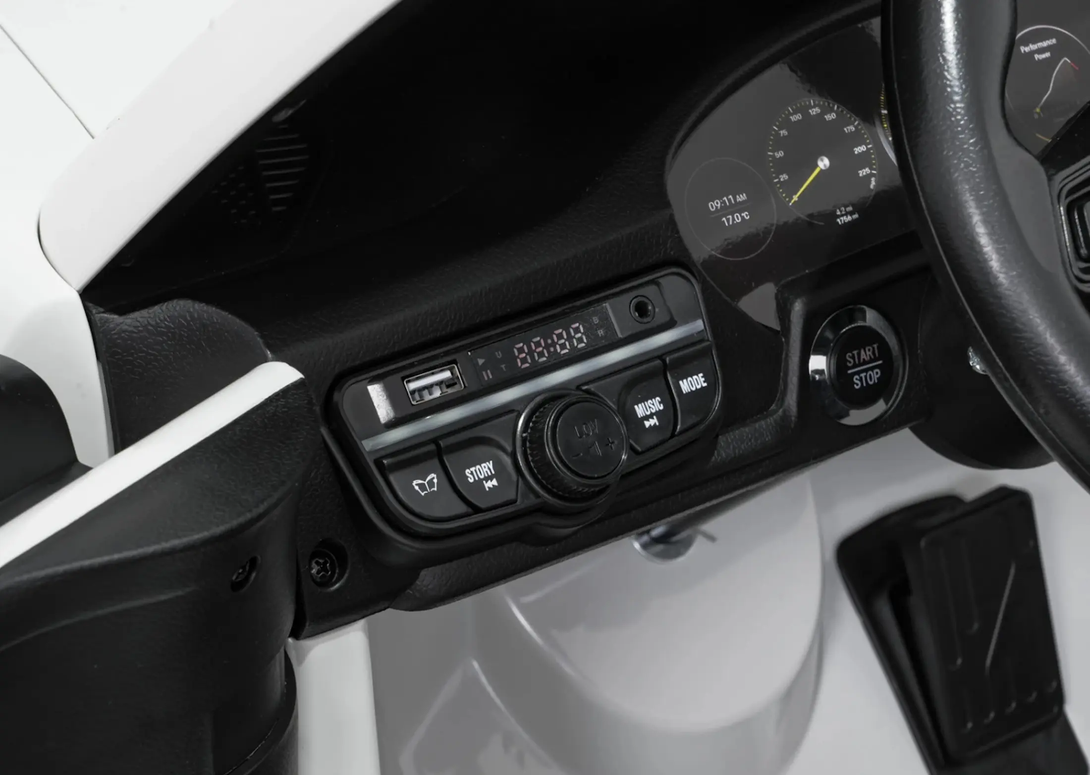 Masinuta electrica Ramiz Porsche 911 GT3 Strong MP4 (White)