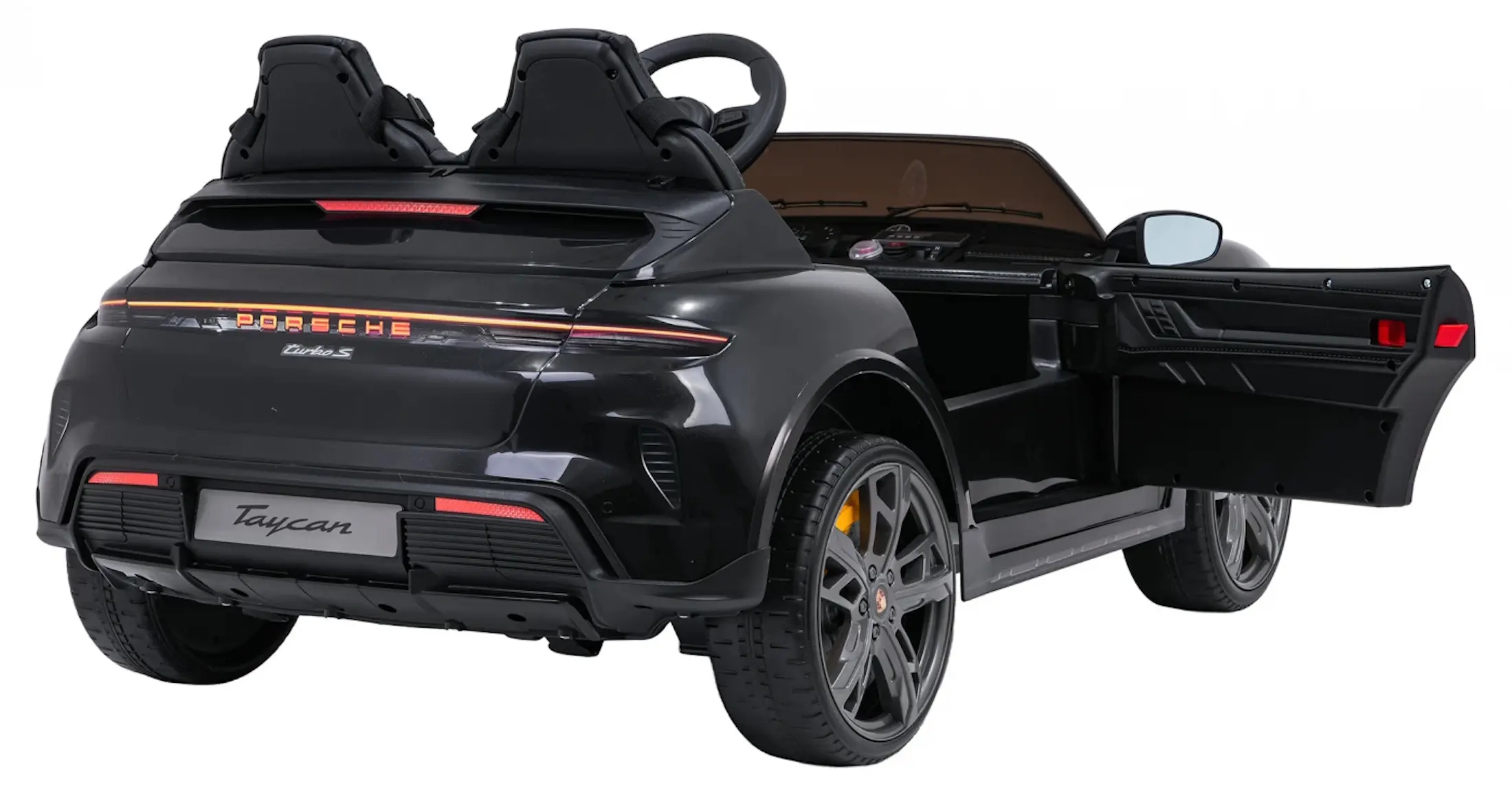 Masinuta electrica Ramiz Porsche Taycan Turbo S (Black)