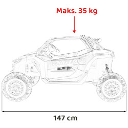 Masinuta electrica Ramiz Racing Road 2000 (Red) Thumb