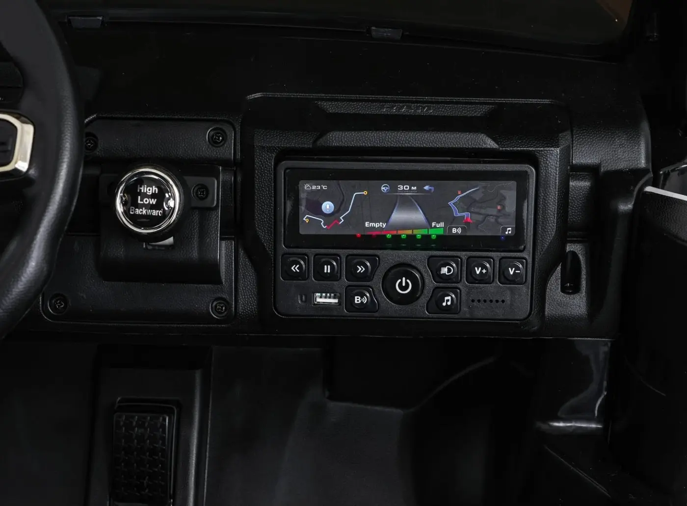 Masinuta electrica Ramiz Ram 3500 Police (Black) - 13