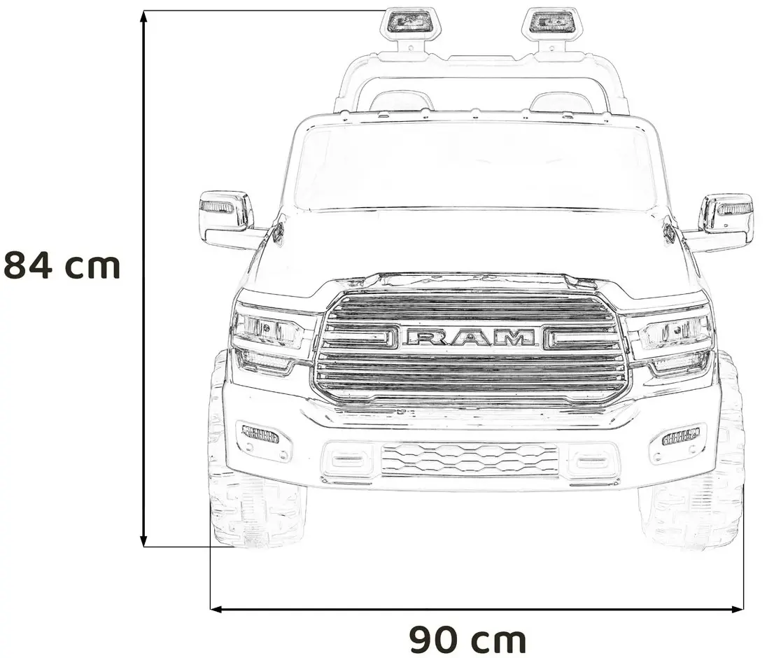 Masinuta electrica Ramiz Ram 3500 Police (Black) - 4