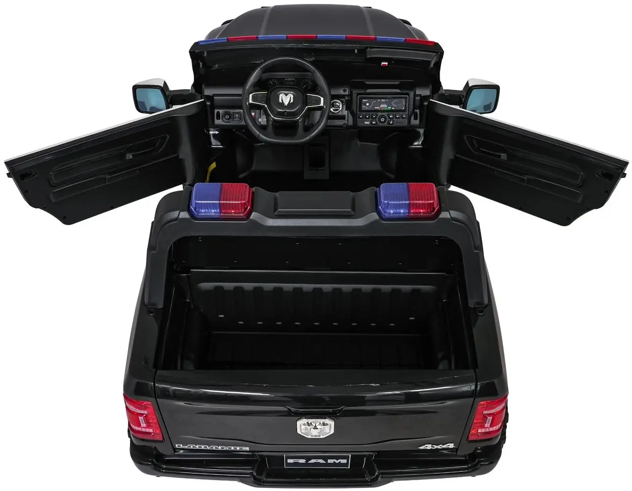 Masinuta electrica Ramiz Ram 3500 Police (Black) - 16