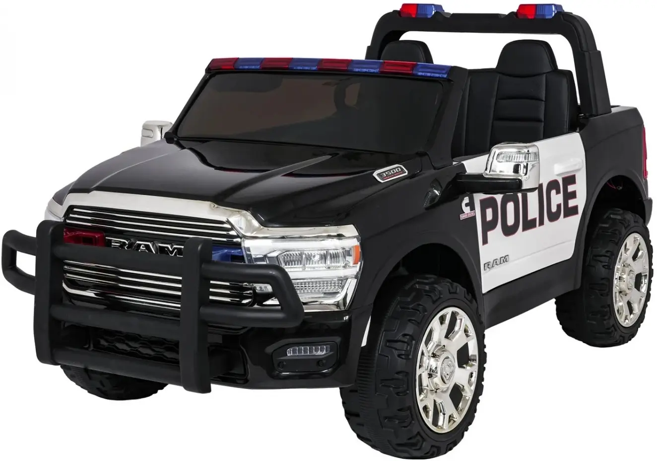 Masinuta electrica Ramiz Ram 3500 Police (Black)