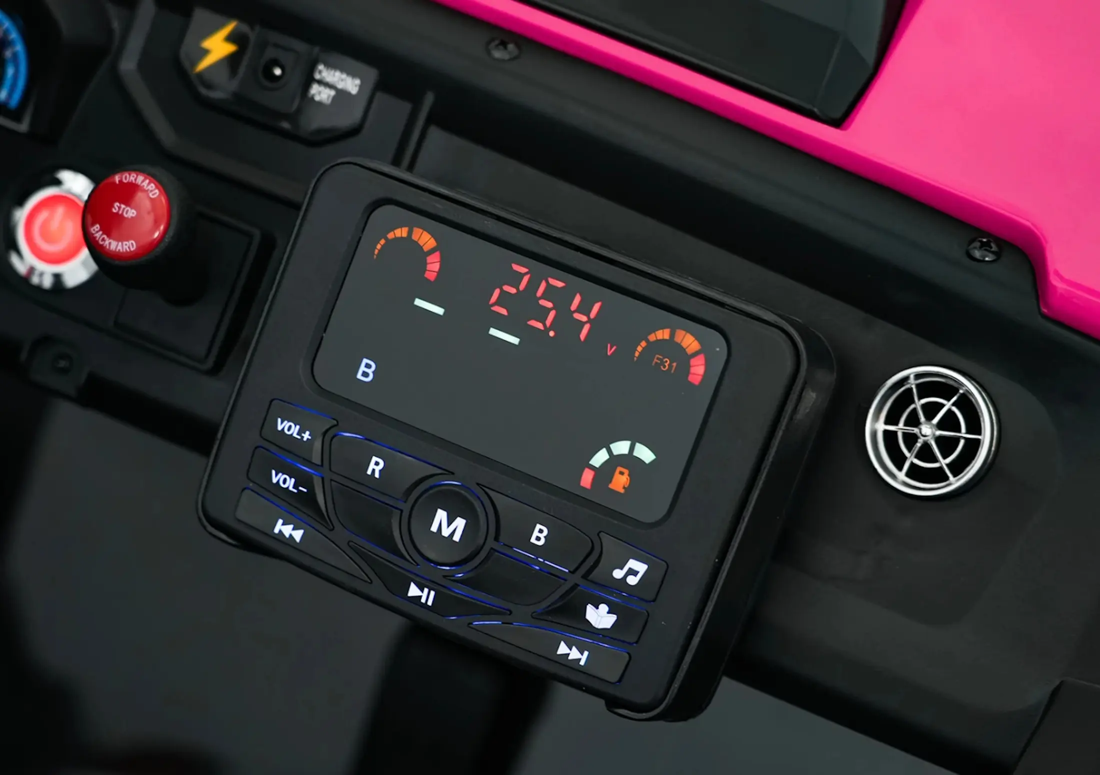 Masinuta electrica Ramiz RTR Monster Speed 4x4 (Pink) - 12