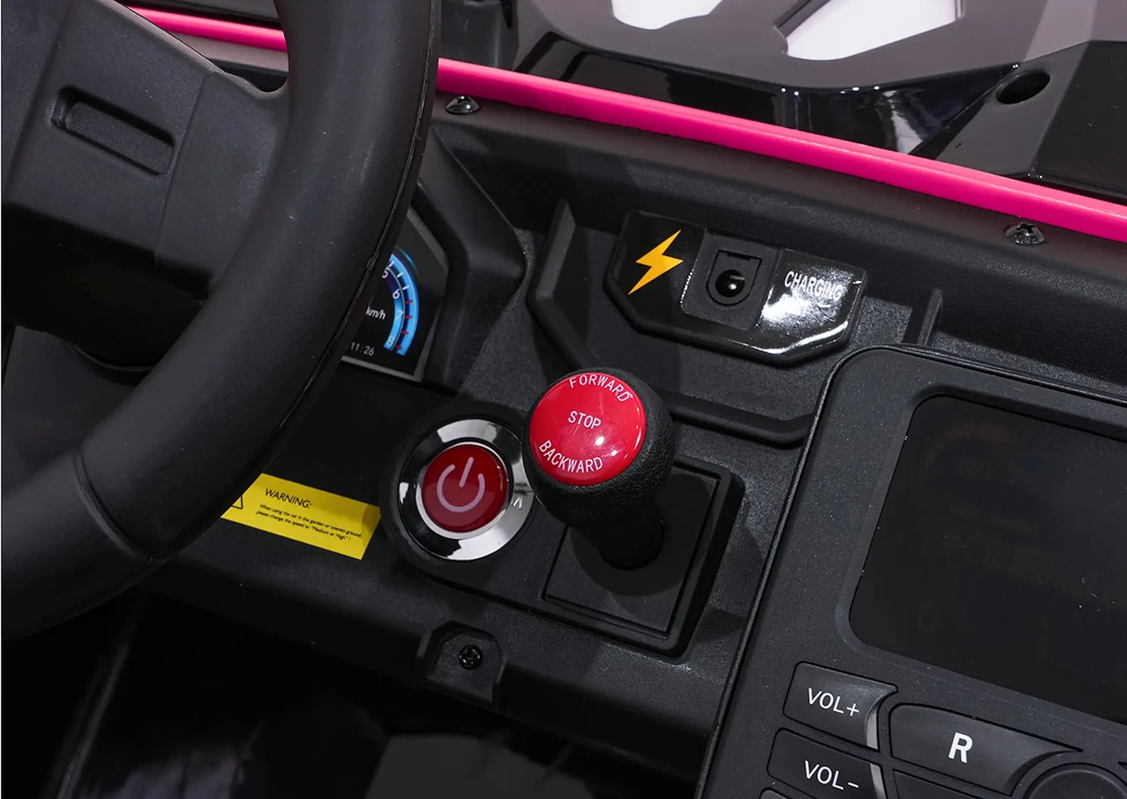 Masinuta electrica Ramiz RTR Monster Speed 4x4 (Pink) - 9