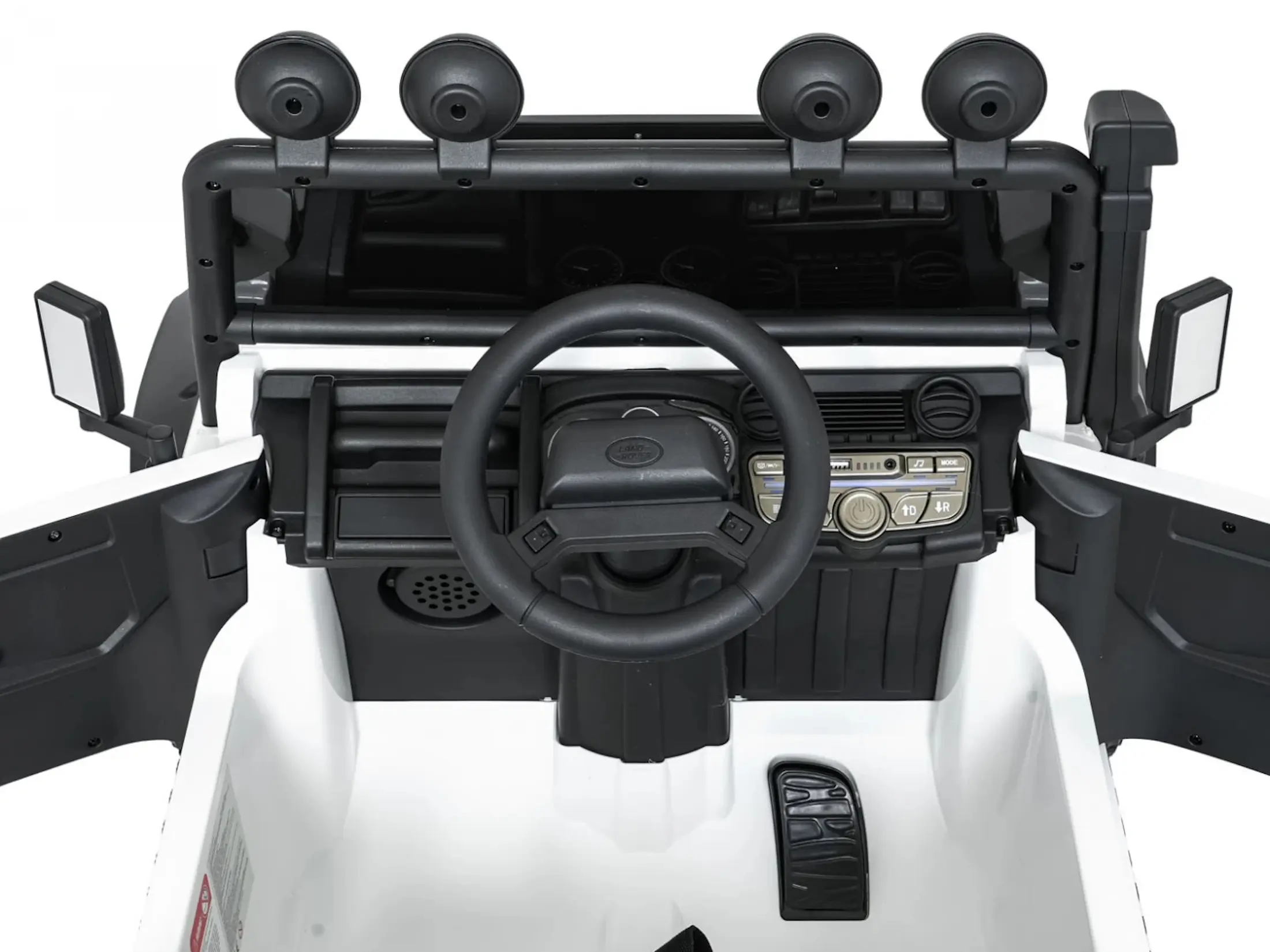 Masinuta electrica Ramiz Land Rover Defender 110 SVX Concept (White)