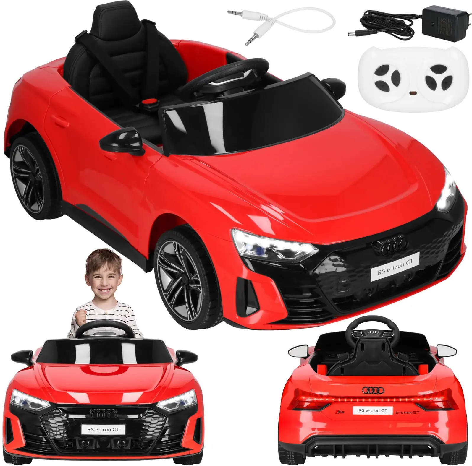 Электромобиль Springos Audi RS e-tron GT 4x4 KC0013 (Red) - 11