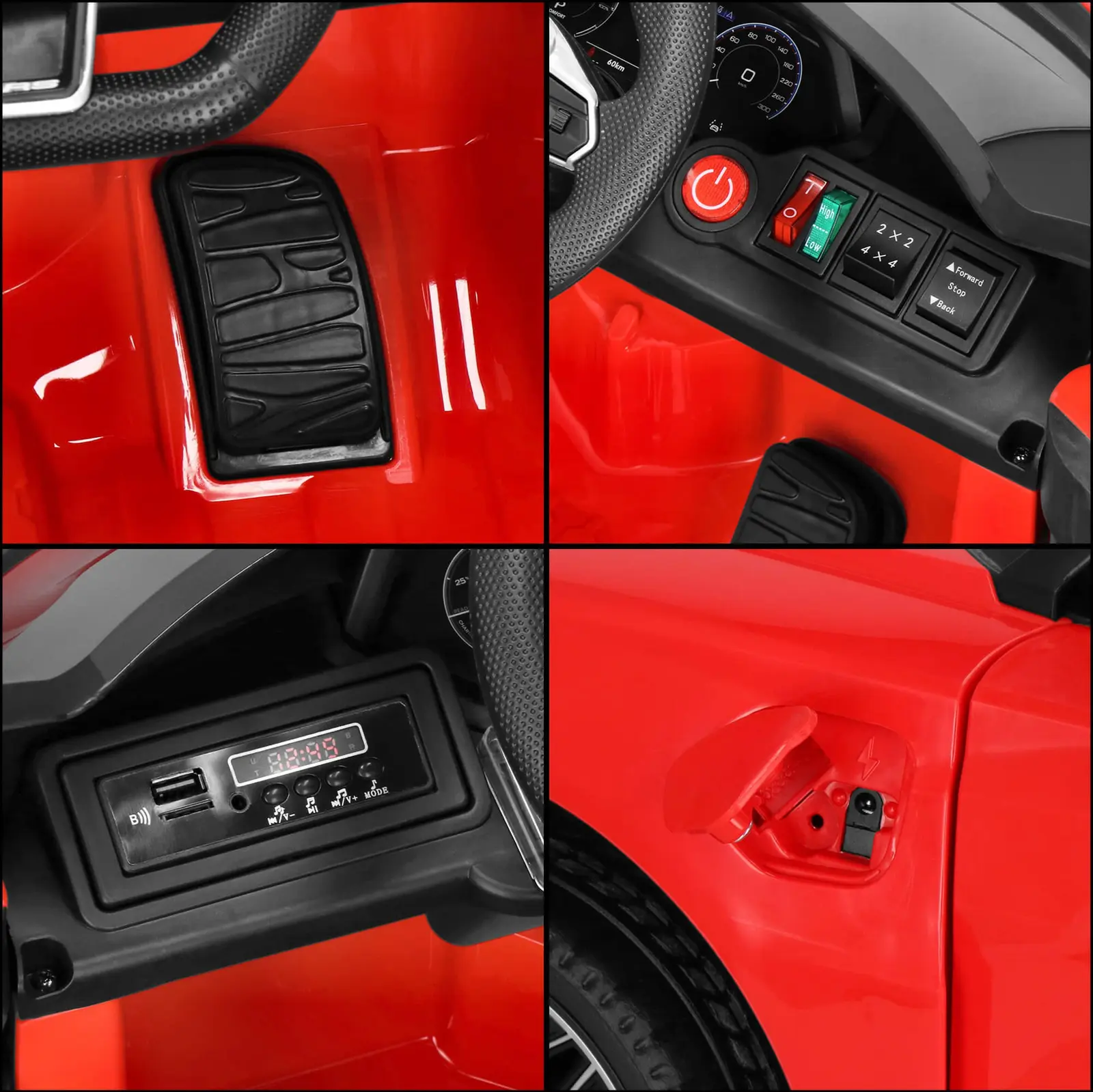 Электромобиль Springos Audi RS e-tron GT 4x4 KC0013 (Red) - 7
