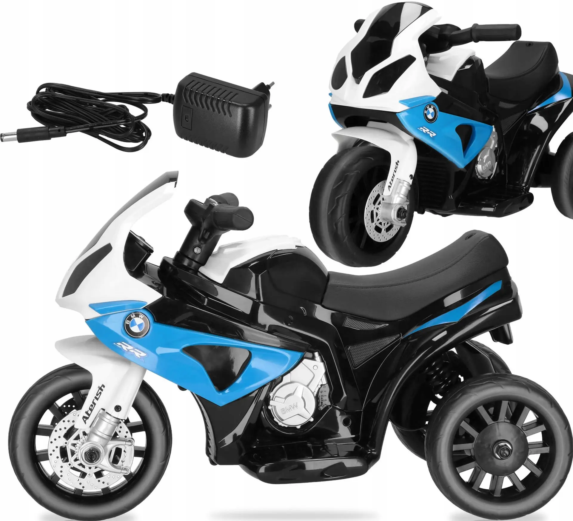 Электромотоцикл Springos BMW S 1000 RR KC0015 (White/Blue) - 2