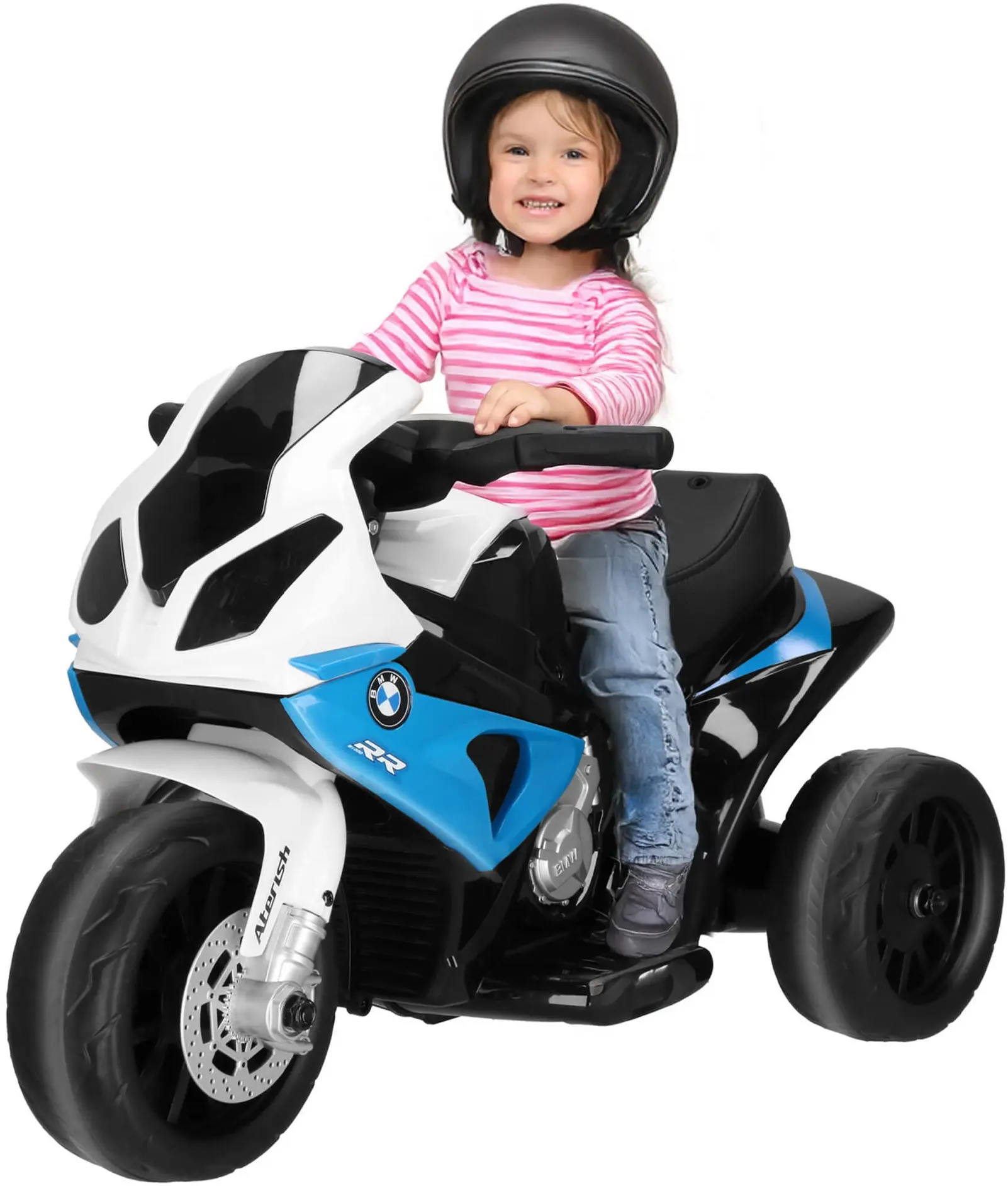 Электромотоцикл Springos BMW S 1000 RR KC0015 (White/Blue) - 3