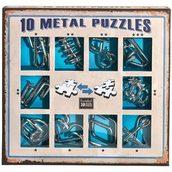 Набор головоломок Eureka 10 Metal Puzzles Blue Set