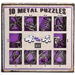 Набор головоломок Eureka 10 Metal Puzzles Purple Set