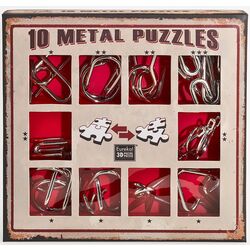 Набор головоломок Eureka 10 Metal Puzzles Red Set