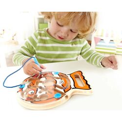 Labirint magnetic Hape Go-Fish-Go E1700 (Natural/Orange) Thumb