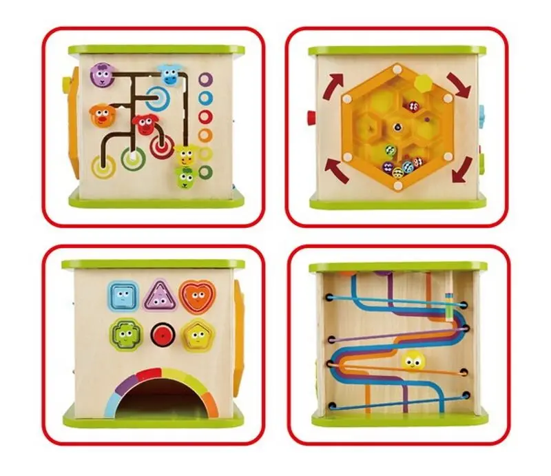 Cub de dezvoltare Hape Country Critters Play E1810 (Turquoise/White)