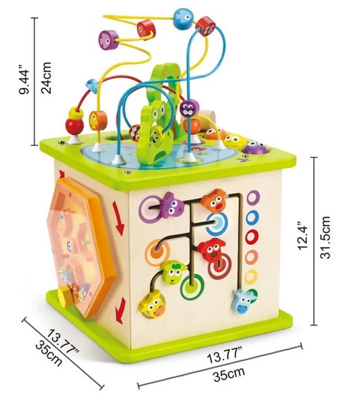 Cub de dezvoltare Hape Country Critters Play E1810 (Turquoise/White)