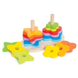 Piramida Hape Double Rainbow Stacker E0406 (Multicolor) Thumb