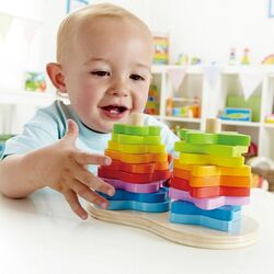 Piramida Hape Double Rainbow Stacker E0406 (Multicolor) Thumb