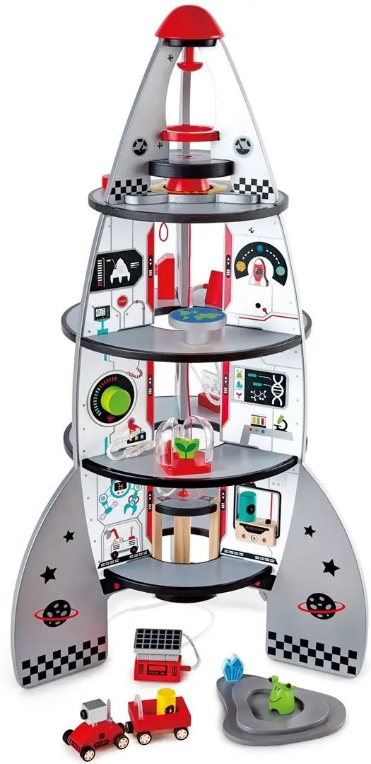 Set de joc Hape Four-Stage Rocket Ship E3021