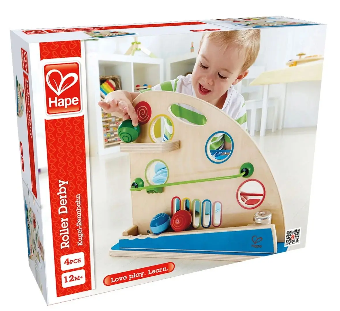 Labirint Hape Roller Derby E0430 (Blue/Wood)