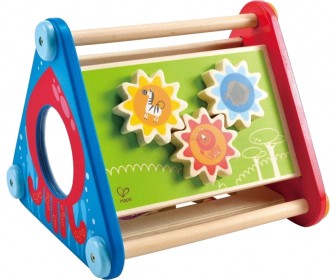 Piramida de dezvoltare Hape Take-Along Activity Box E0434 (Multicolor)