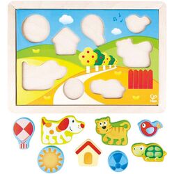 Puzzle 3in1 Hape Sunny Valley Puzzle E1601 Thumb
