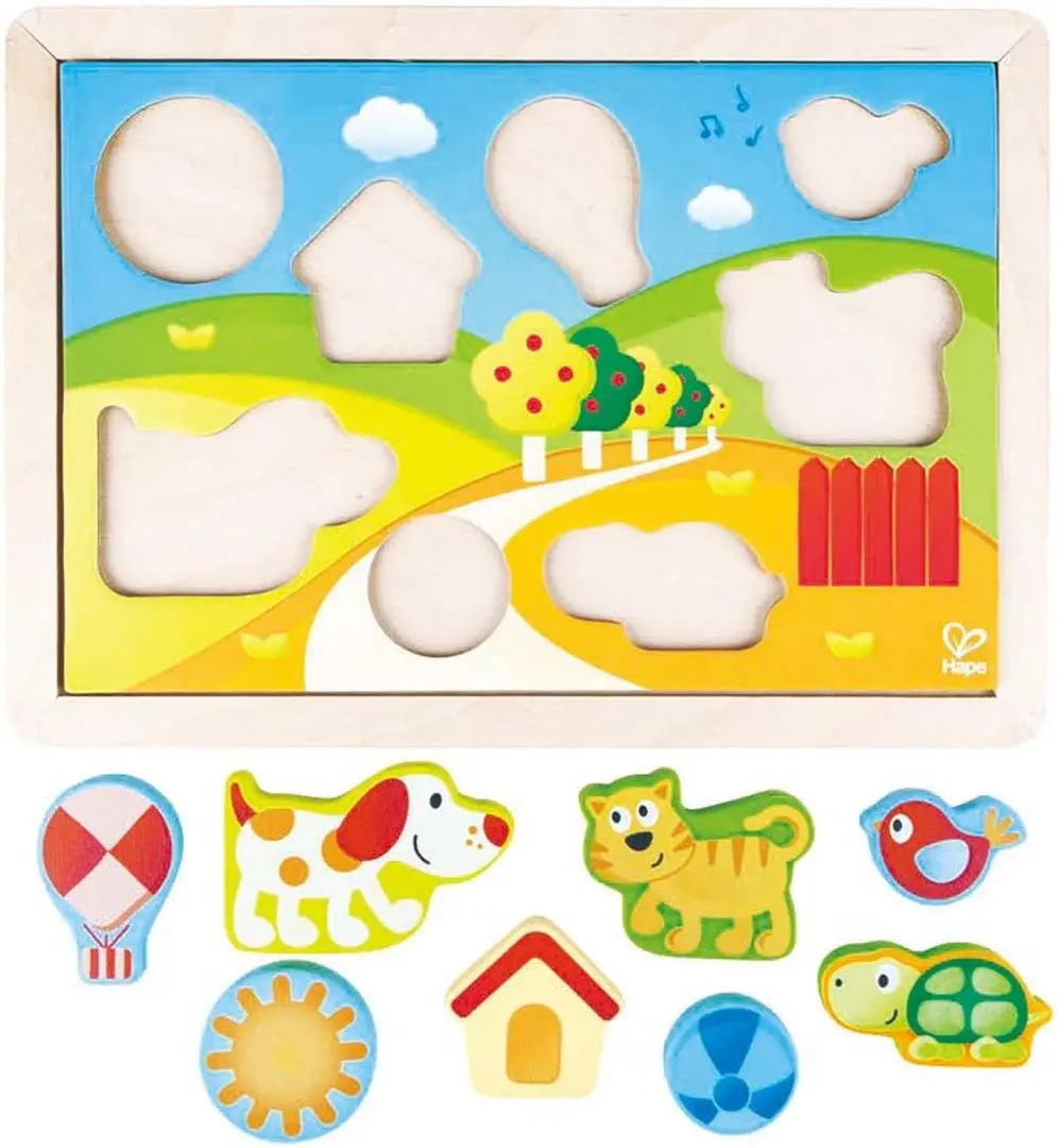 Puzzle 3in1 Hape Sunny Valley Puzzle E1601