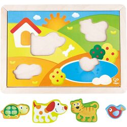 Puzzle 3in1 Hape Sunny Valley Puzzle E1601 Thumb