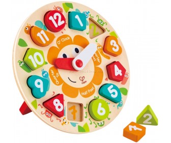 Joc de dezvoltare Hape Chunky Clock E1622