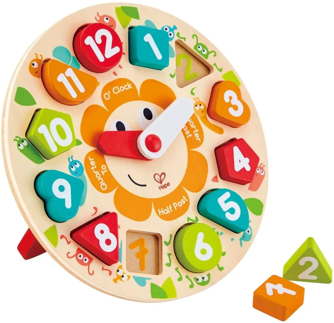 Joc de dezvoltare Hape Chunky Clock E1622