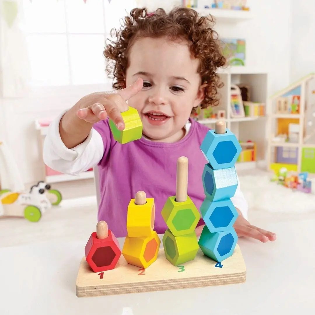 Piramida Hape Counting Stacker E0504 (Multicolor)