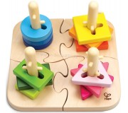 Joc de dezviltare Hape Creative Peg Puzzle E0411