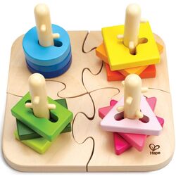 Joc de dezviltare Hape Creative Peg Puzzle E0411