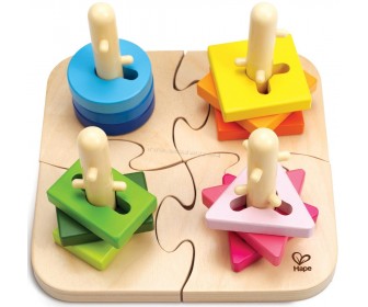 Joc de dezviltare Hape Creative Peg Puzzle E0411