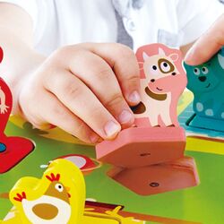 Puzzle Hape Farmyard Sound E1614 Thumb