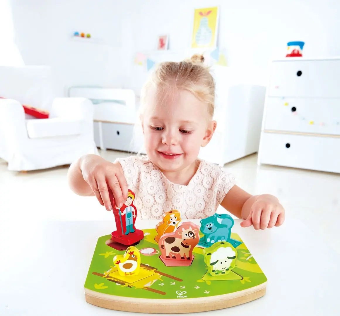 Puzzle Hape Farmyard Sound E1614