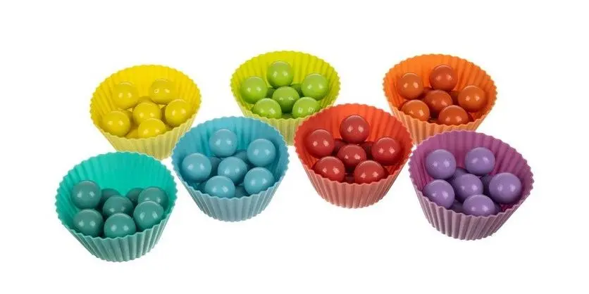 Jucarie de dezvoltare Kruzzel Puzzle-Beads DU17252 (Multicolor)