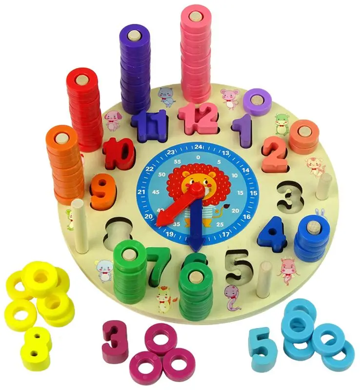 Развивающая игрушка LeanToys Rainbow Digital Clock (Multicolor)
