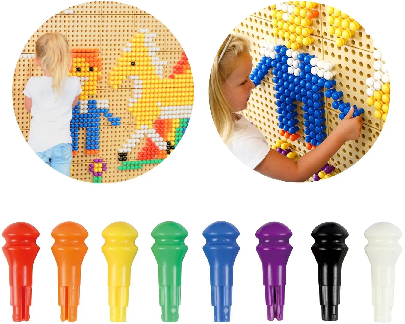 Набор колышков для развивающей стены Masterkidz ME12746 (Multicolor) - 3